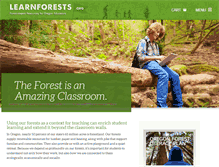 Tablet Screenshot of learnforests.org